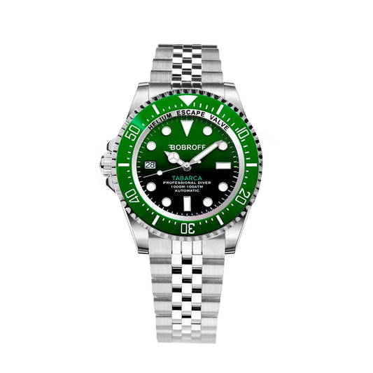 Montre Bobroff en acier inoxydable argenté
