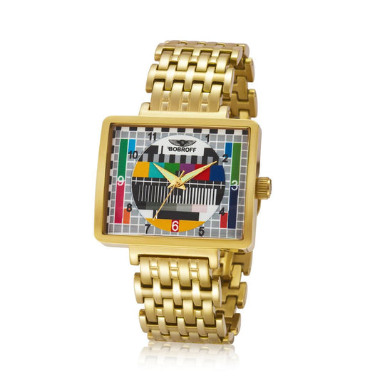 Bobroff MIRE TV Gold Stainless Steel Women Watch