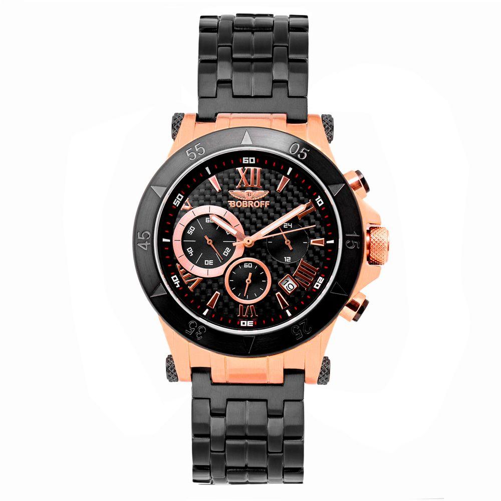 Bobroff Black Steel Watch - Clobber Time Watches