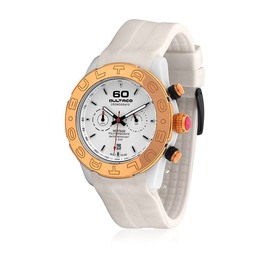 Montre femme Bultaco Ice Ocean en caoutchouc blanc et polycarbonate