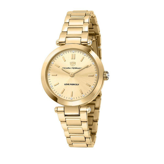 Chiara Ferragni Gold Stainless Steel Watch - Clobber Time Watches