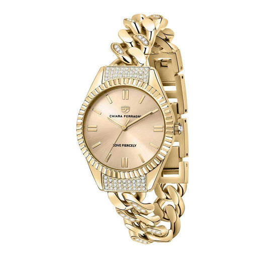 Chiara Ferragni Gold Stainless Steel Watch - Clobber Time Watches