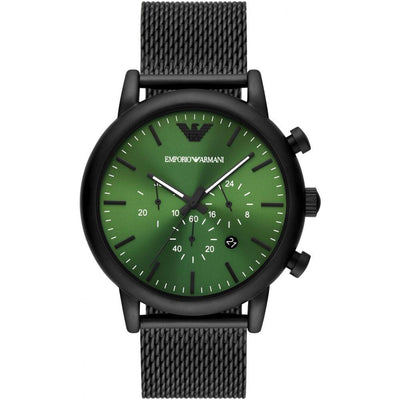 Armani Black Metal Watch - Clobber Time Watches