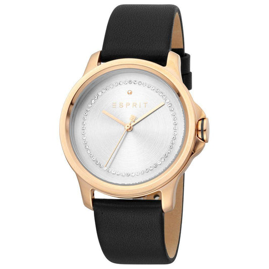 Esprit Rose Gold Leather Watch - Clobber Time Watches