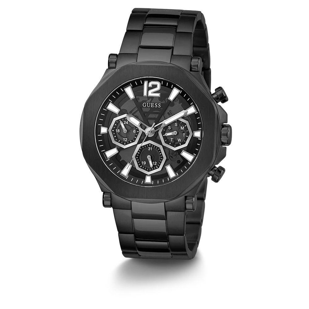 Guess Black Stainless Steel Watch - Clobber Time Watches
