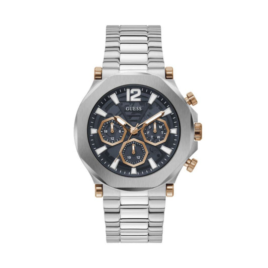 Montre Guess Edge grise en acier inoxydable pour homme