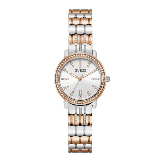 Montre Guess HAYLEY pour femme en acier inoxydable rose et gris