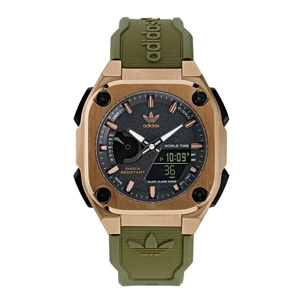 Adidas CITY TECH ONE Green Synthetic Sport 45mm Men Watch