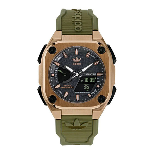 Adidas CITY TECH ONE Green Synthetic Sport 45mm Men Watch