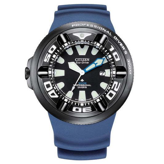 Montre de sport Citizen en caoutchouc bleu