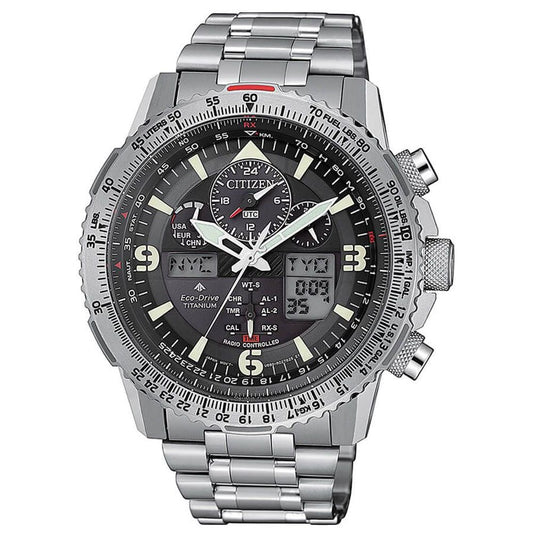 Montre homme Citizen SKYHAWK SUPER TITANIUM Gris Titane Sport 45,40 mm