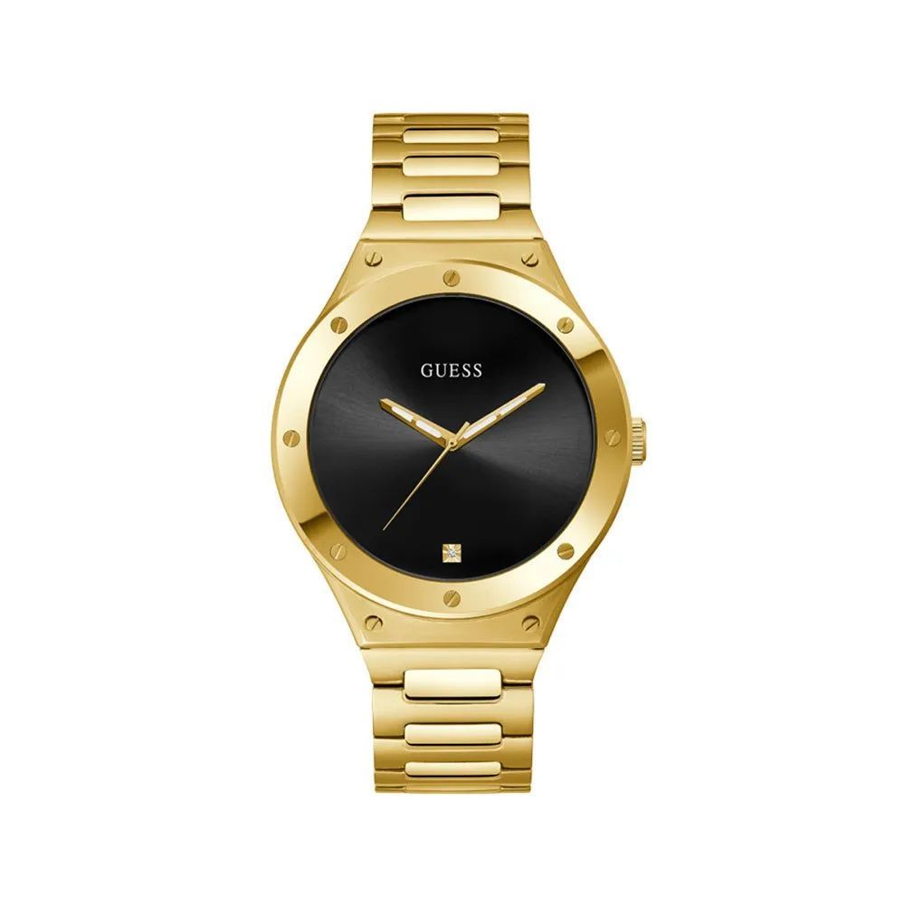Reloj de vestir Guess de acero inoxidable dorado
