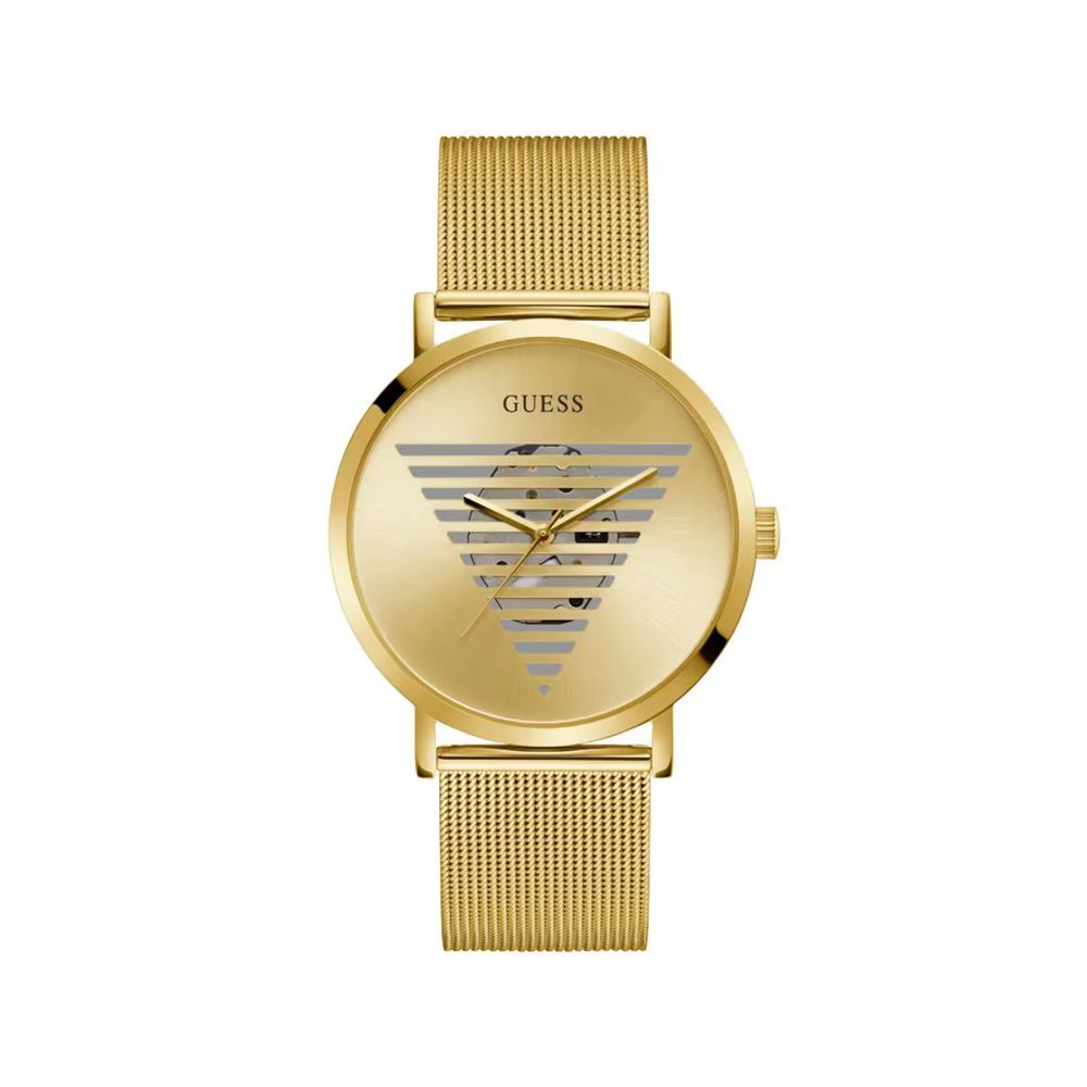 Guess Idol Gold Stainless Steel Dress 44mm Men Watch