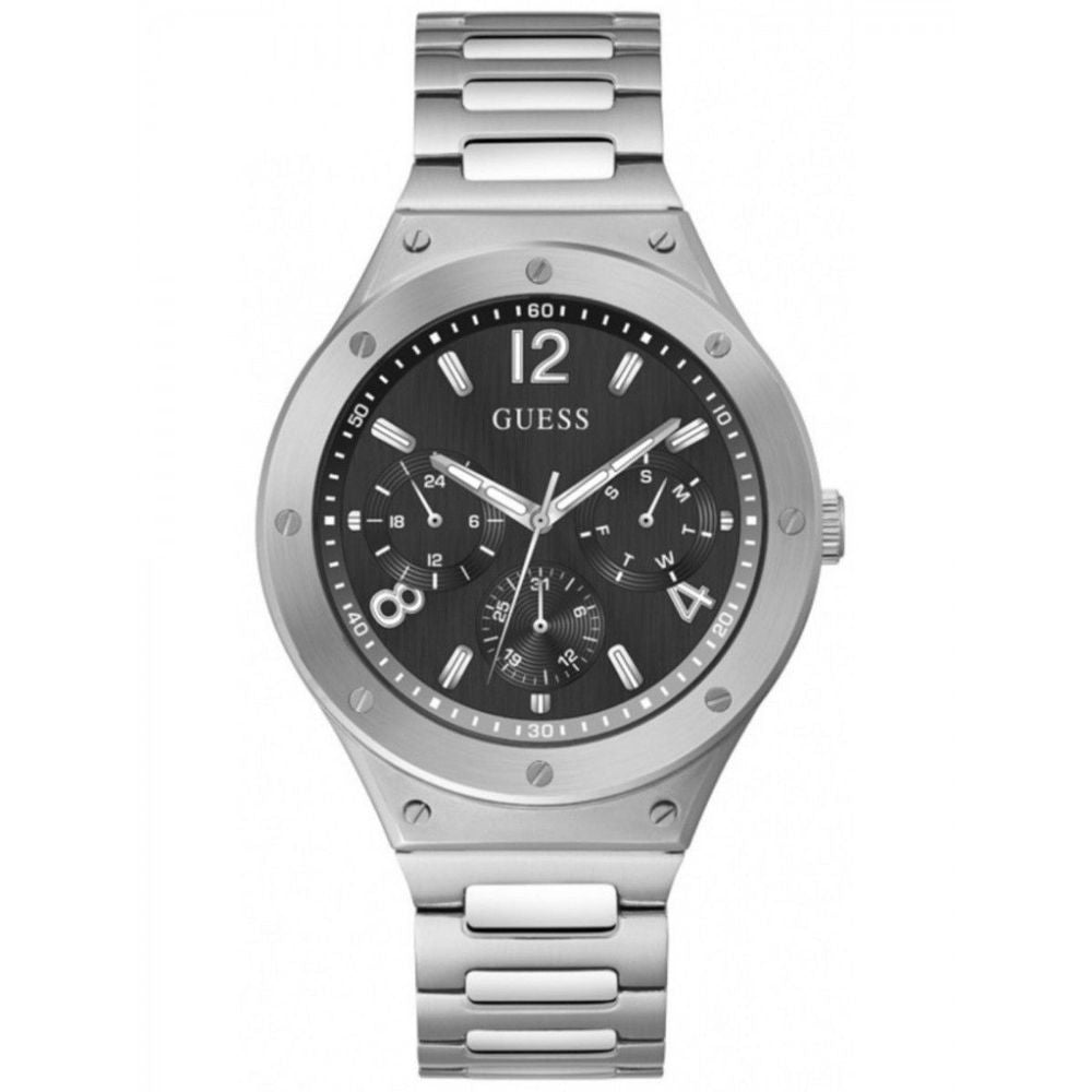 Montre habillée Guess en acier inoxydable gris