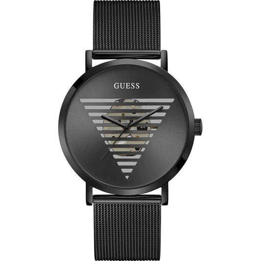 Montre habillée Guess en acier inoxydable noir