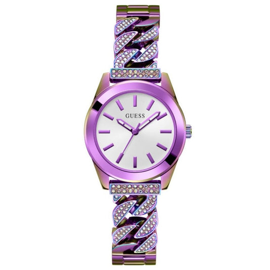 Montre-bracelet Guess multicolore en acier inoxydable