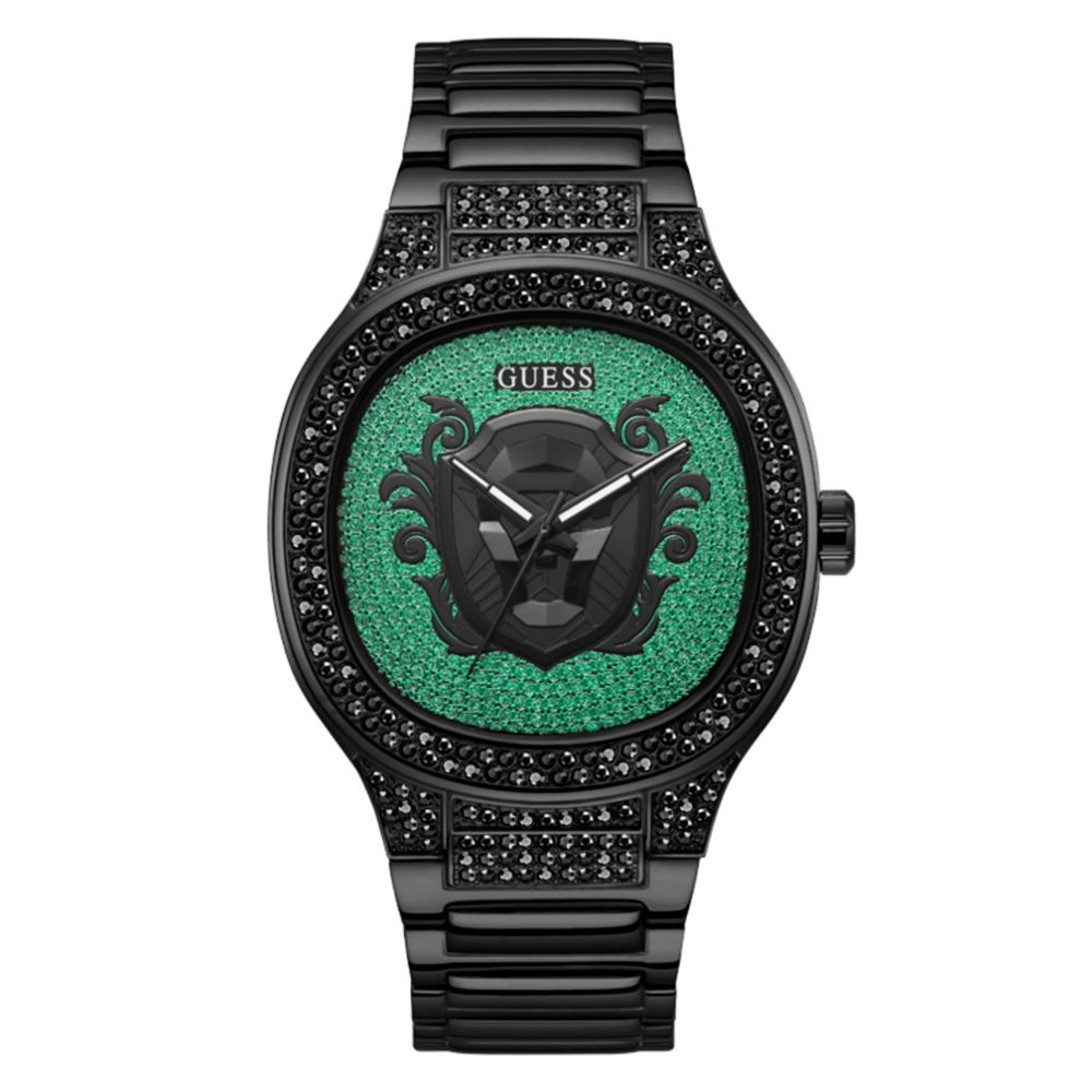 Reloj de vestir Guess de acero inoxidable negro