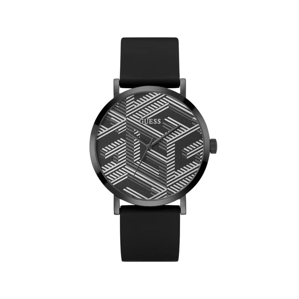 Montre habillée Guess noire en matière synthétique