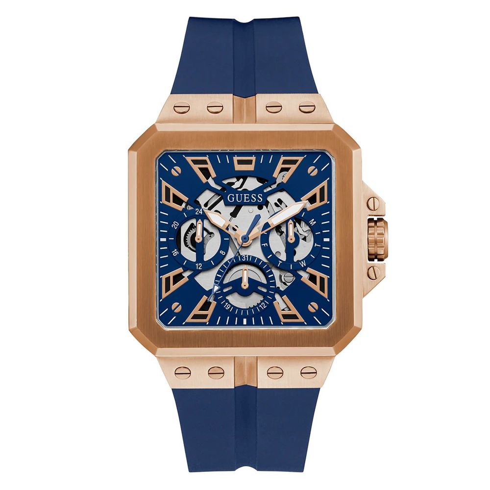 Montre de sport synthétique bleue Guess