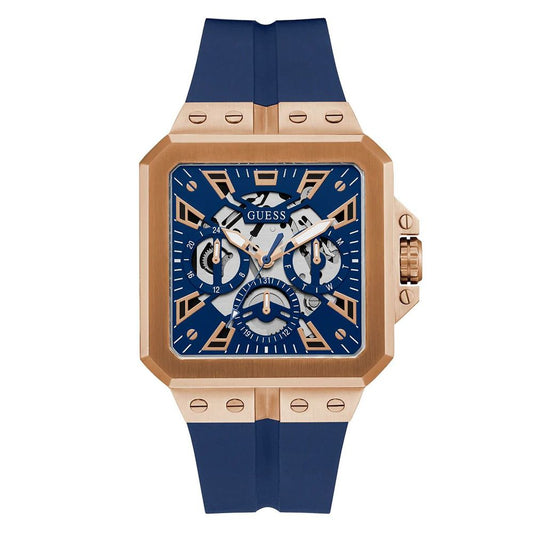 Montre de sport synthétique bleue Guess