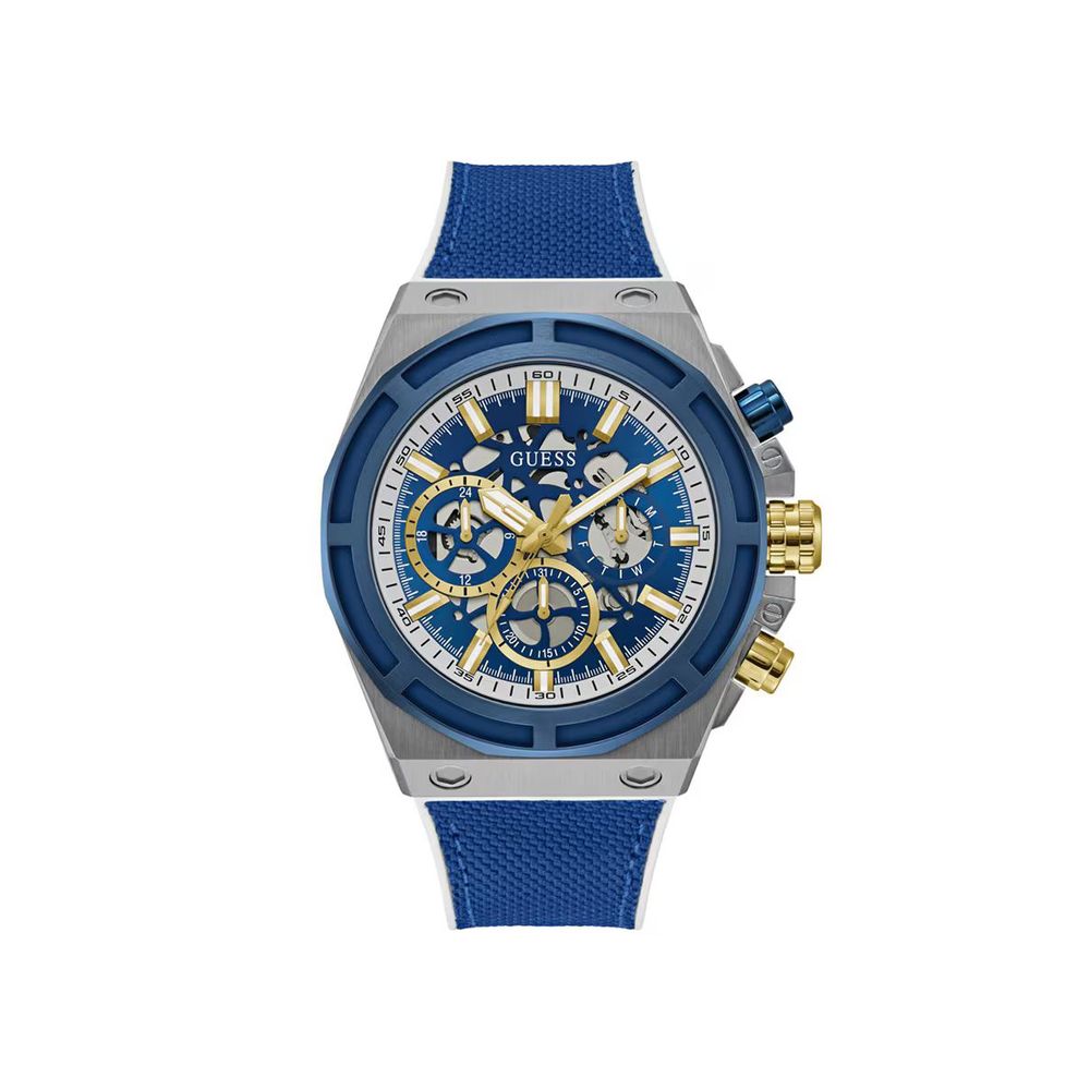 Montre de sport synthétique bleue Guess