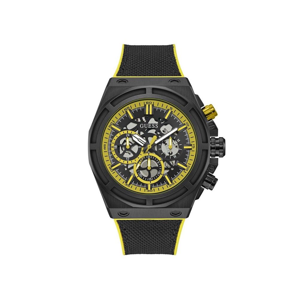 Montre de sport synthétique noire Guess