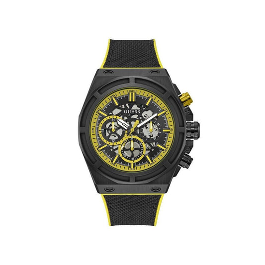 Montre de sport synthétique noire Guess