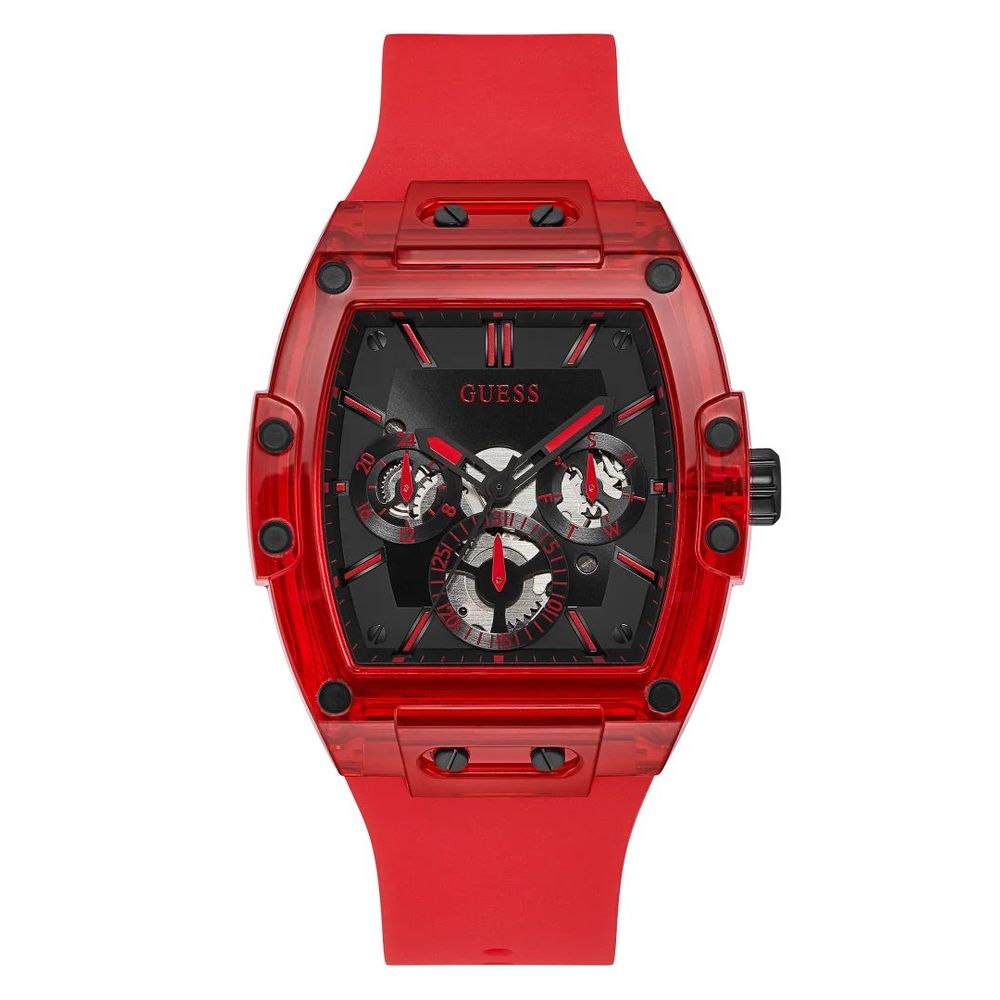 Montre de sport Guess rouge en synthétique