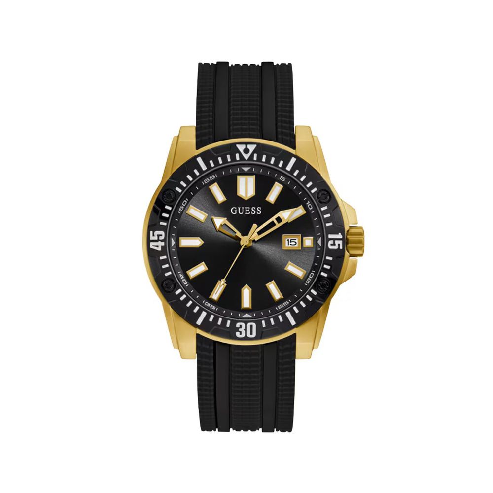 Montre de sport synthétique noire Guess