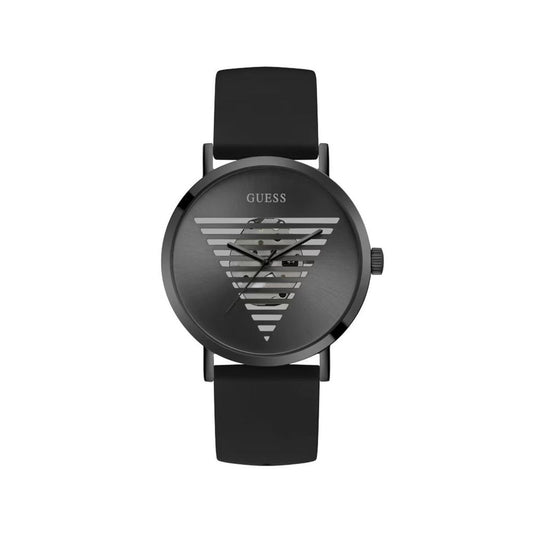 Montre habillée Guess noire en matière synthétique
