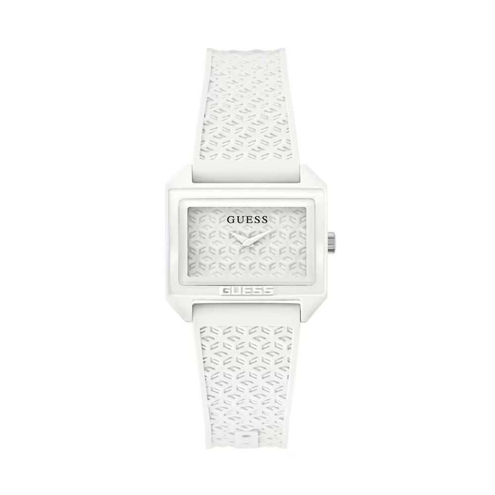 Montre Guess blanche en synthétique