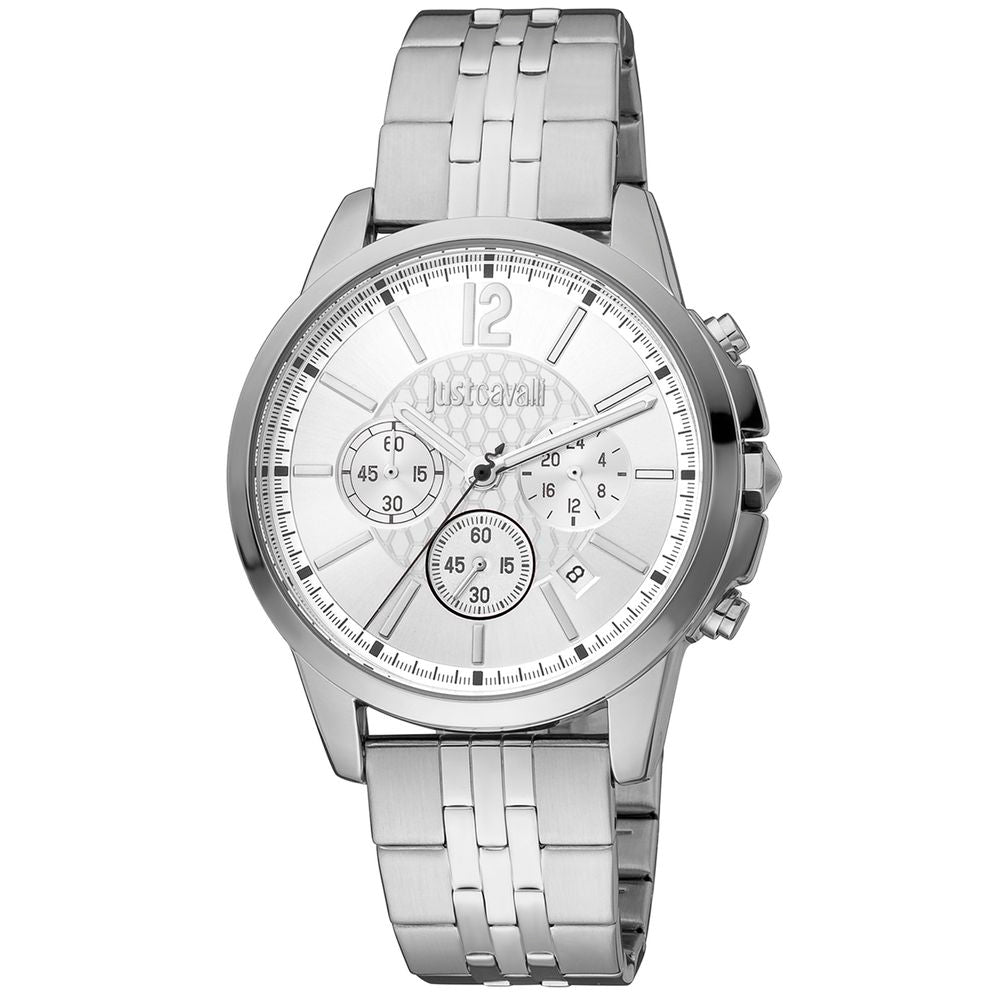 Montre Just Cavalli à bracelet en acier inoxydable gris