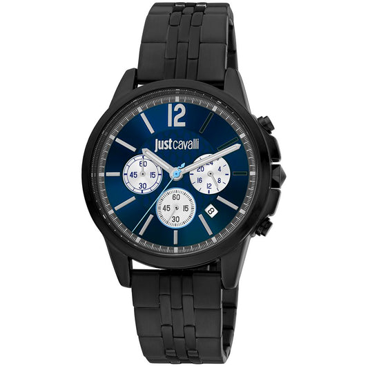 Montre de sport Just Cavalli en acier inoxydable noir