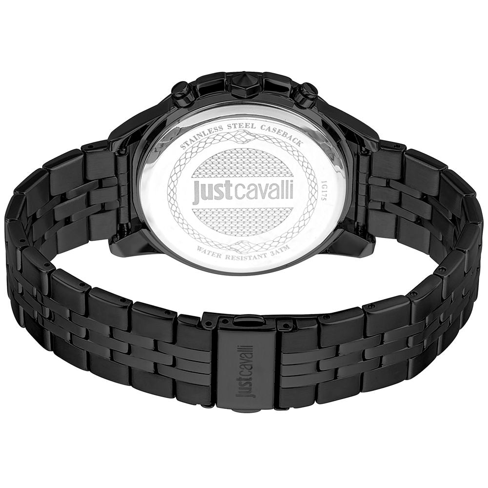 Montre de sport Just Cavalli en acier inoxydable noir