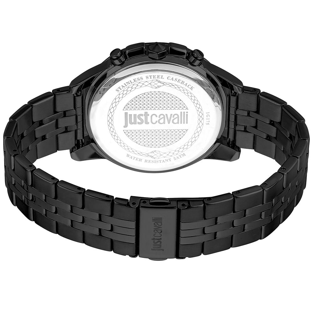 Montre habillée Just Cavalli en acier inoxydable noir