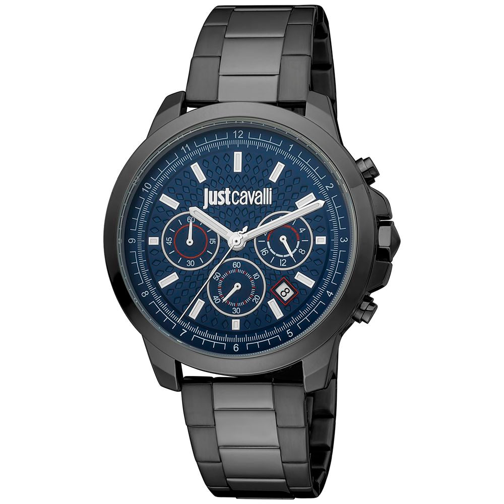 Montre Just Cavalli à bracelet en acier inoxydable noir