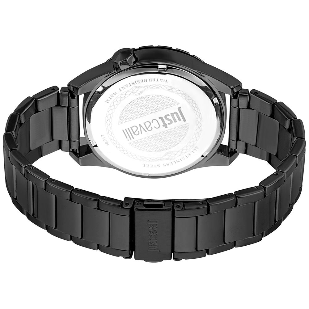 Montre habillée Just Cavalli en acier inoxydable noir