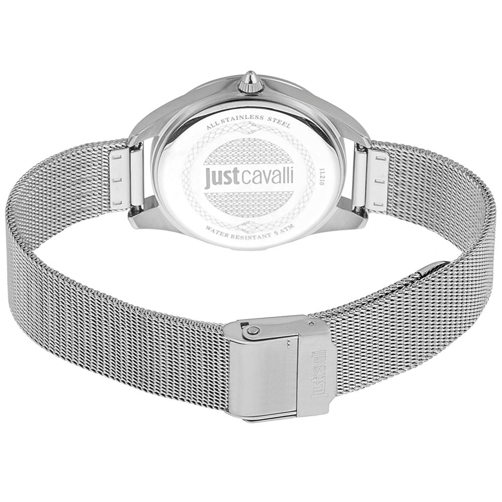 Montre Just Cavalli à bracelet en acier inoxydable gris