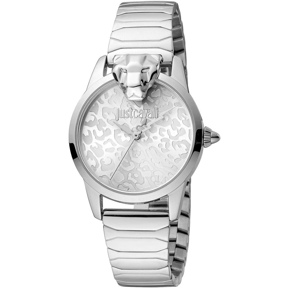 Just Cavalli Gray Stainless Steel Dress 32mm Women Watch