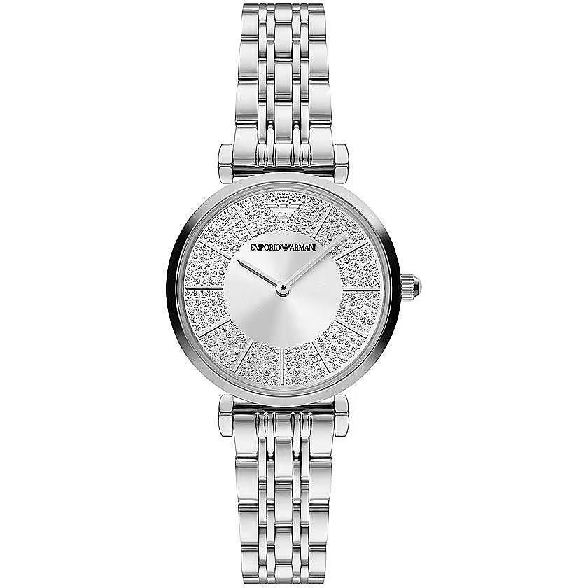 Emporio Armani Elegant Silver-Toned Women's Watch - Clobber Time Watches